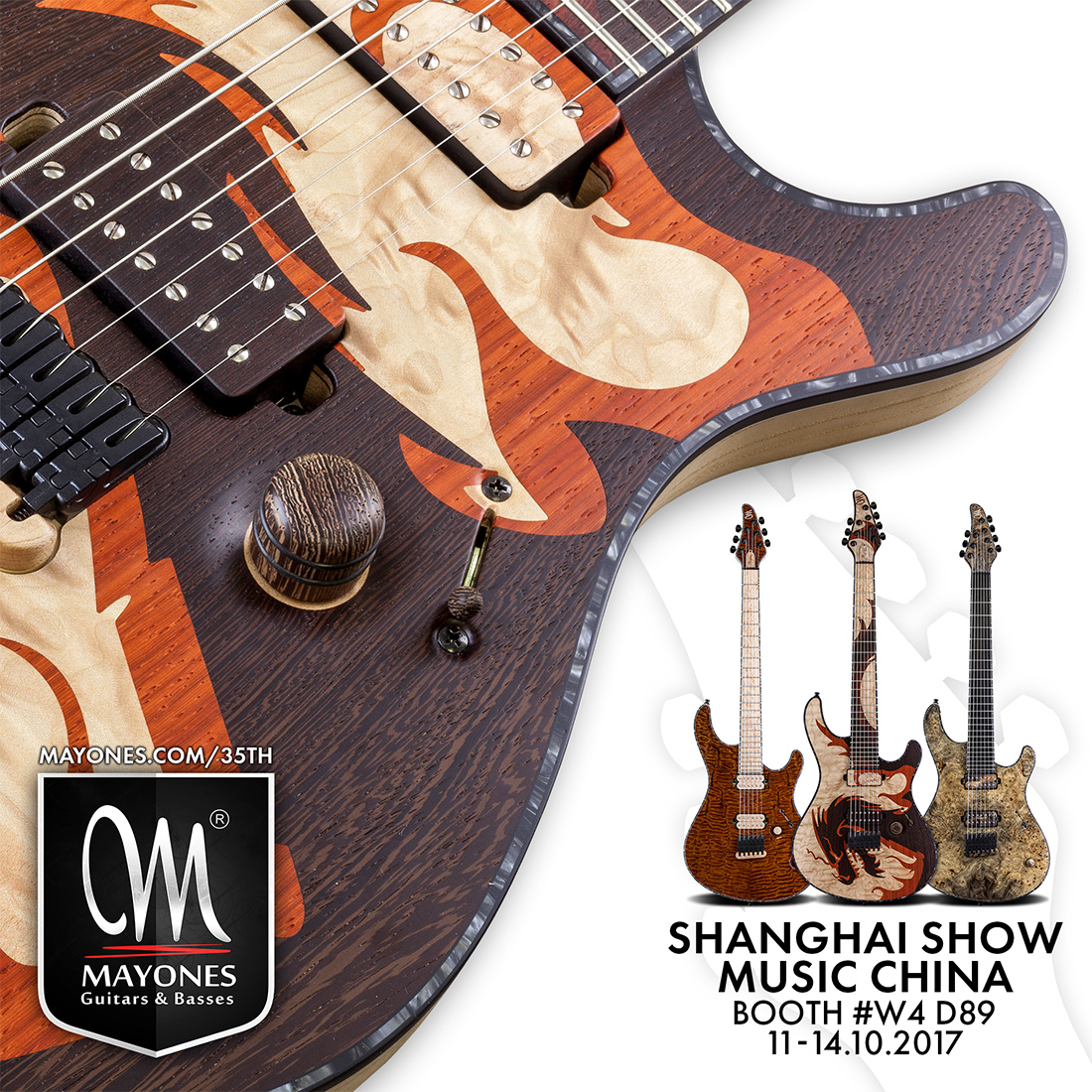 Mayones Guitars & Basses at Music China 2017